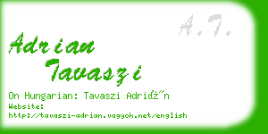 adrian tavaszi business card